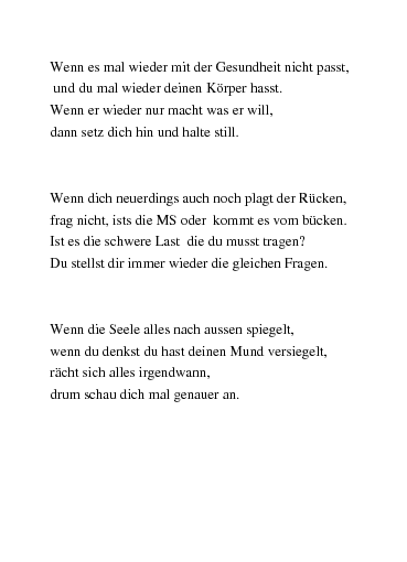 Mut gedichte Langmut :