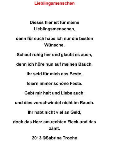 Gedicht lieblingsmensch Text Geburtstag