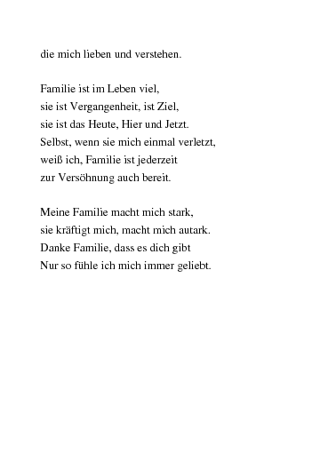 Download Ich liebe meine familie gedicht HD