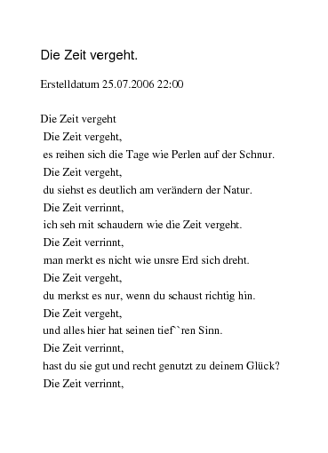 Get Gedicht zeit vergeht Free HD