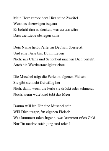 Gedichte Perle Und Muschel Von Pekaberlin