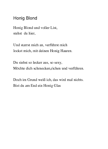 Zum verführen gedichte Gedichte über