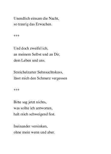 Gedichte mir bitte verzeih Verzeih mir