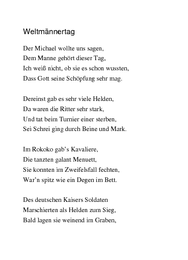 Zum weltmännertag glückwunsch Men's World
