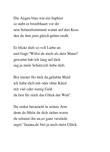 Ihn süße lange texte für 120 Liebestexte