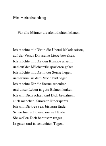 antrag hochzeit gedicht