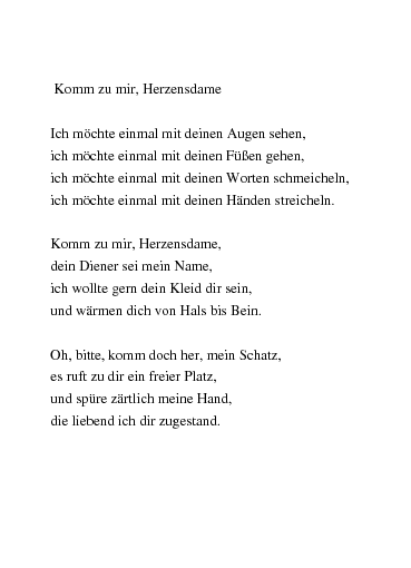 Mir zurück zu schatz bitte komm Songtext: kyra