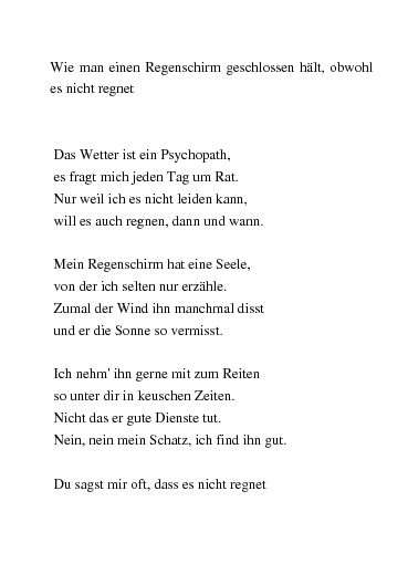 Das Verstehen Ballett der regenschirm gedicht stark Institut Daten