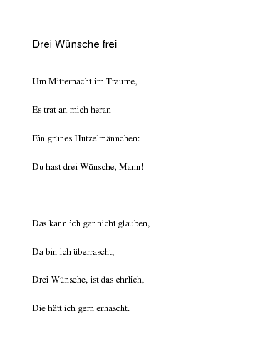 Was wünscht man sich wenn man 3 Wünsche frei hat? Was wünscht man sich wenn man 3 Wünsche frei hat?